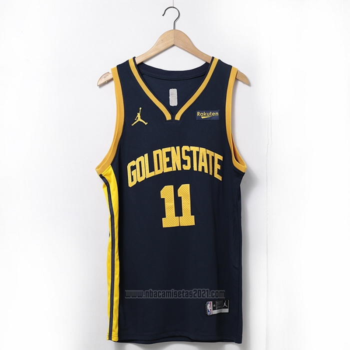 Camiseta Golden State Warriors Klay Thompson #11 Statement 2022-23 Negro